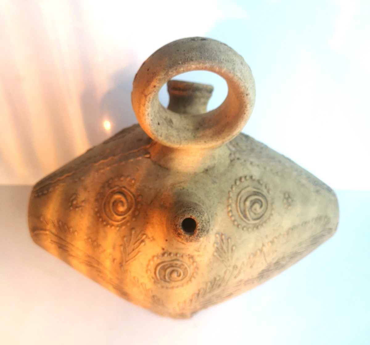 Poterie d’Agost XVIIIᵉ – Objet zoomorphique implicite, art populaire espagnol-photo-2