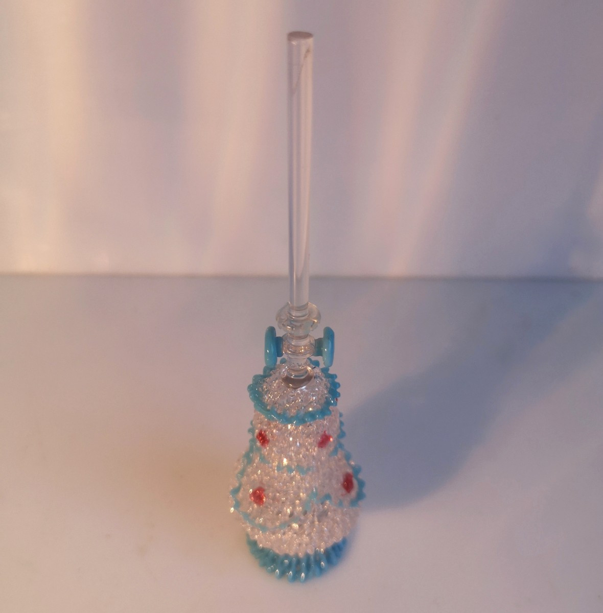 Miniature Lamp In Spun Glass From Nevers, 19th Century - Very Good Condition-photo-4