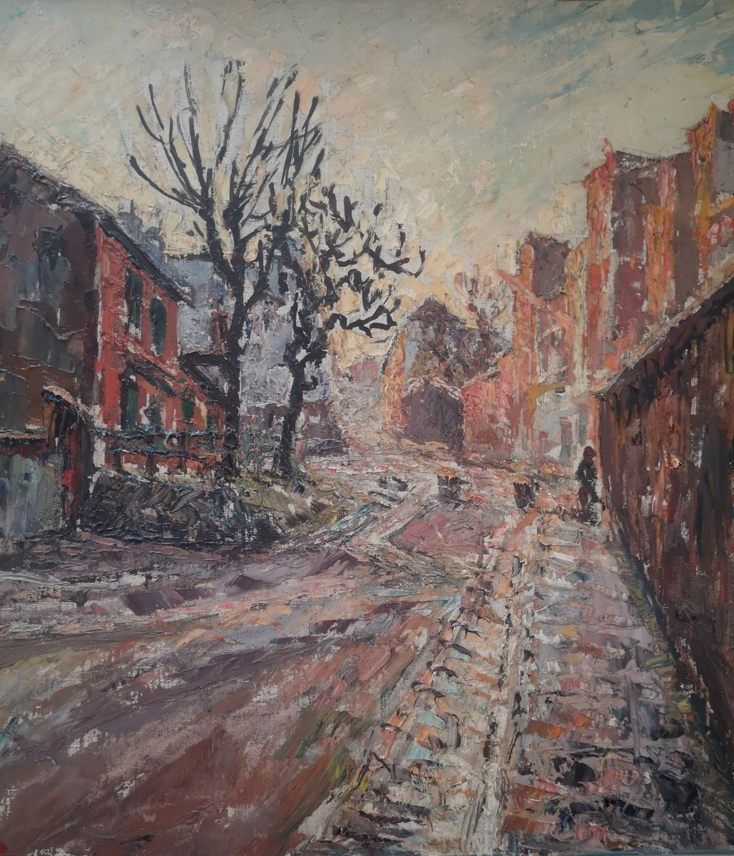 Fernand Laval 1886–1966 - Le Lapin Agile Rue des Saules et les Fortifications -HST signée datée-photo-7