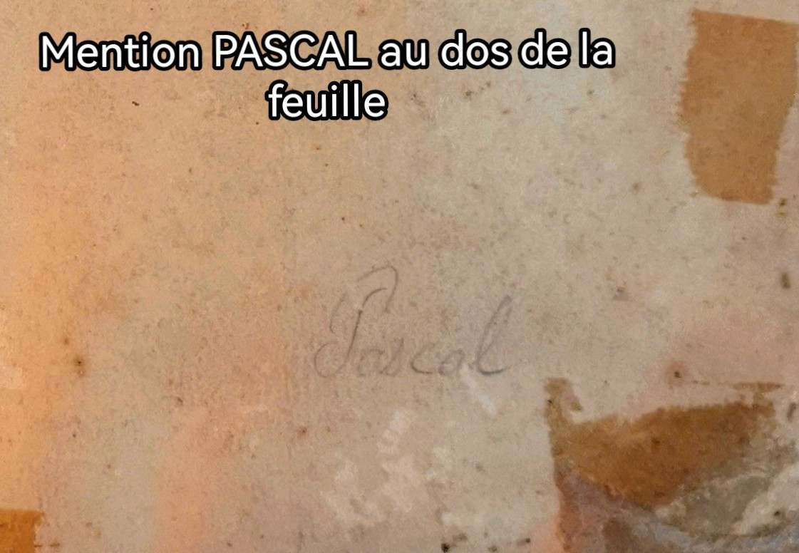 Gouache orientaliste fin XIXe – Ruines romaines & palmiers – Style Paul Pascal-photo-2
