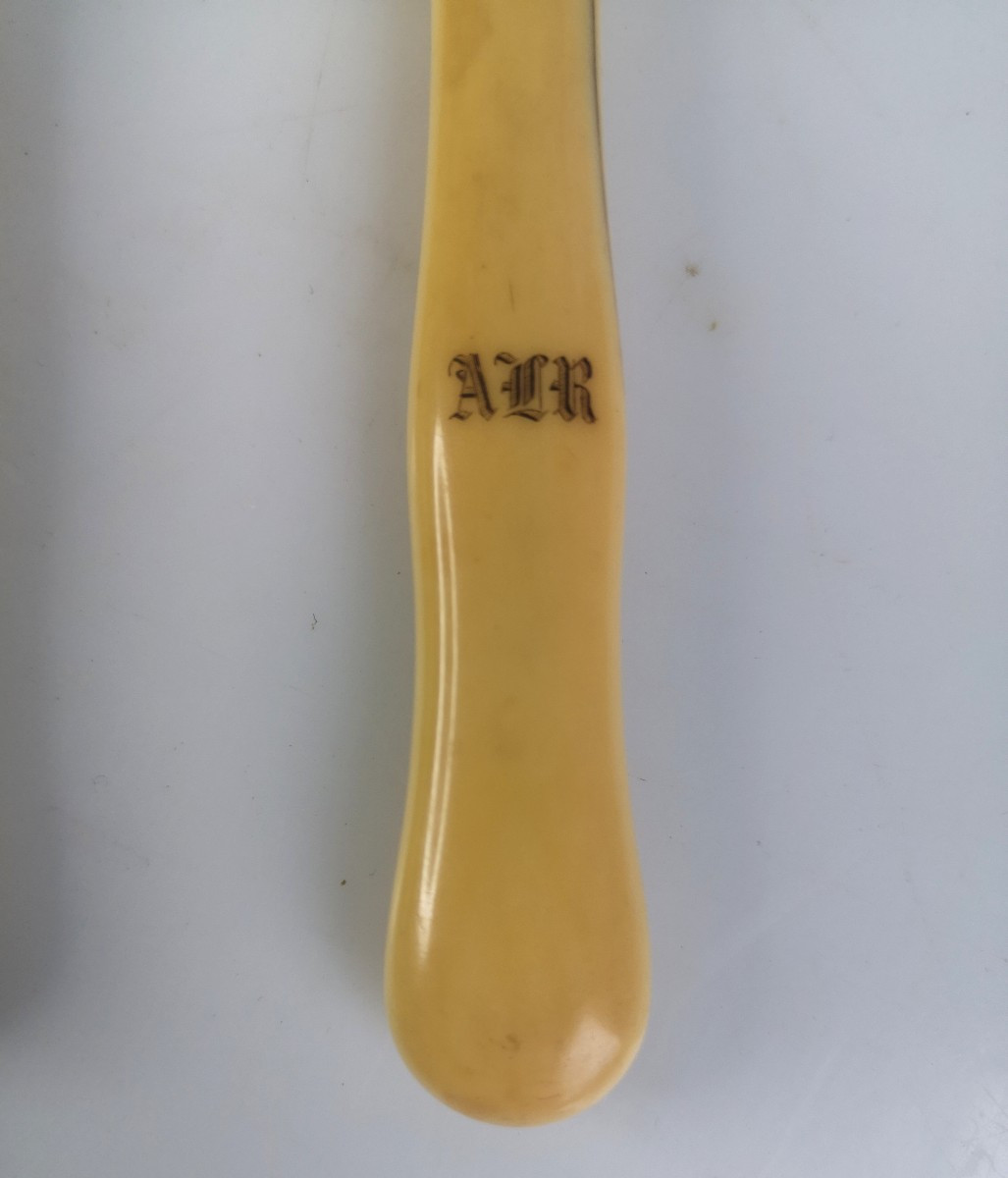 Service à mignardises ou bonbons en argent massif et ivoire – Ernest CARDEILHAC – fin XIX°-photo-3