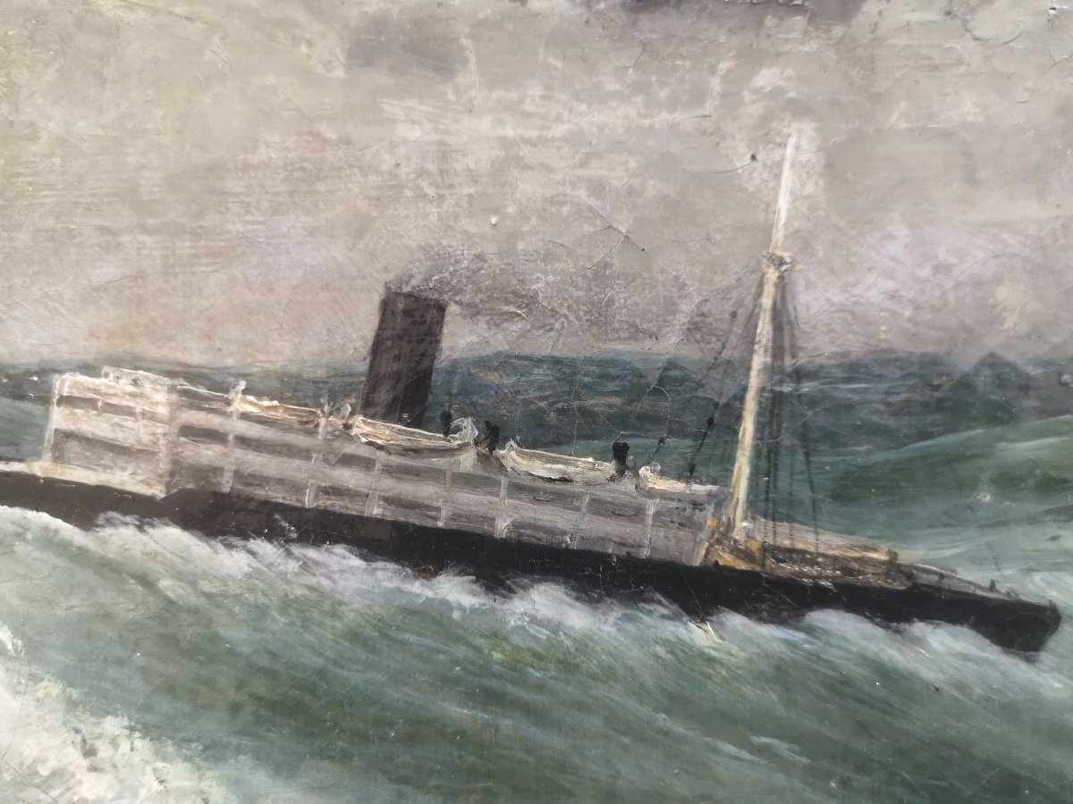 Hst Le Louxor In Rough Weather In The Indian Ocean, Dated 1909-photo-7