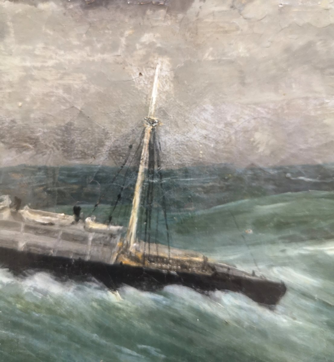 Hst Le Louxor In Rough Weather In The Indian Ocean, Dated 1909-photo-8