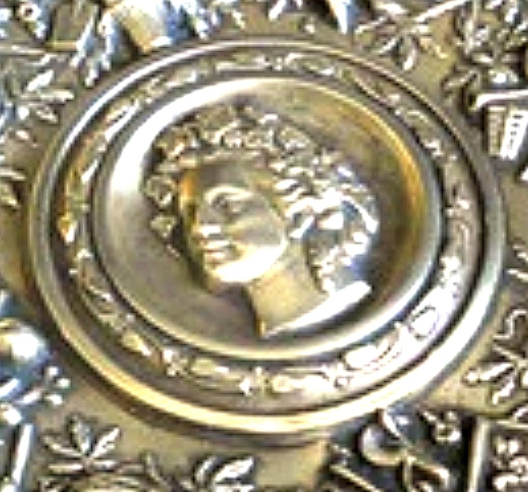 Coupe En Bronze Napoléon III Ornée d'Une Tête De Bacchante Et De Trophées-photo-3