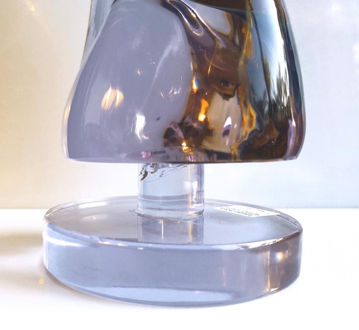 Sculpture Studio Dino Rosin Murano Glass Pate Chalcedony Single Piece 33.5 Cm-photo-6