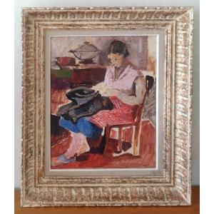 Charles Dufresne – Intimate Scene, Poetic Reality, Circa 1930