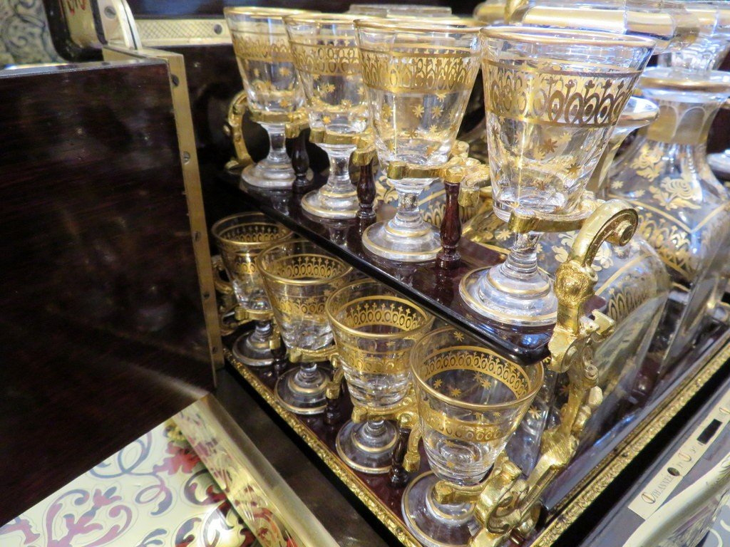 Stamped Th .  Année Tantalus Box All Faces In Boulle Marquetry, Napoleon III Period 19th-photo-3