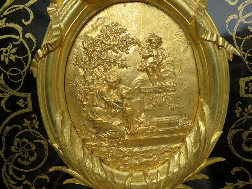 Stamped Béfort Furniture L XIV In Boulle Marquetry 19th  Napoleon III  Period -photo-2