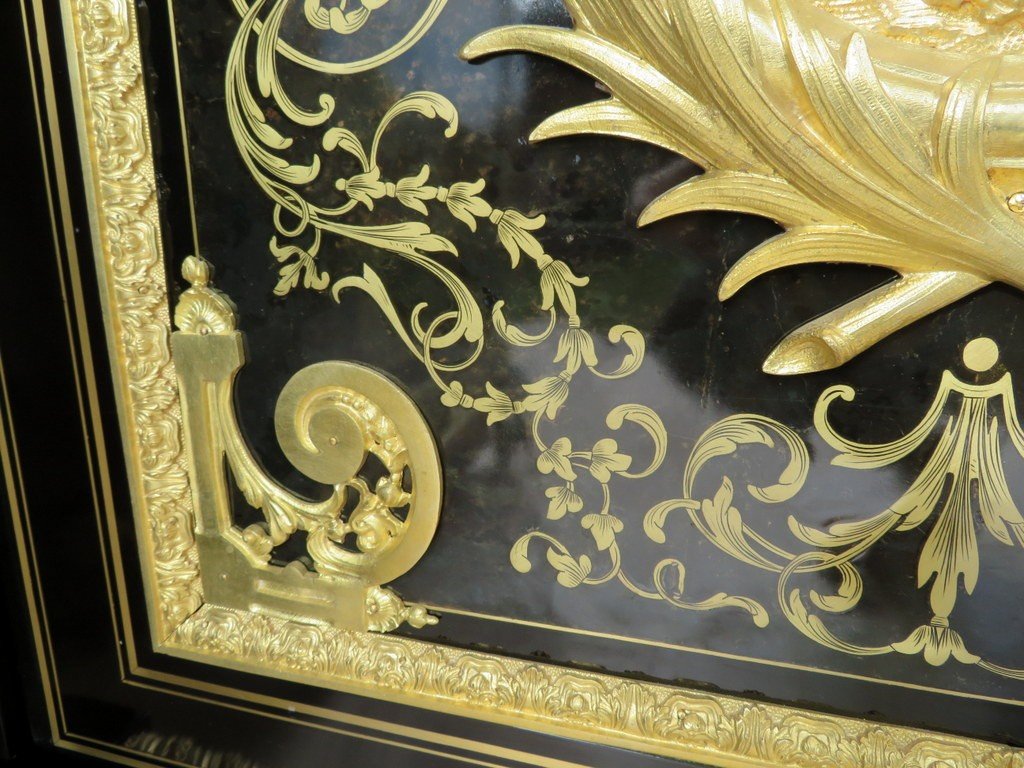 Stamped Béfort Furniture L XIV In Boulle Marquetry 19th  Napoleon III  Period -photo-2