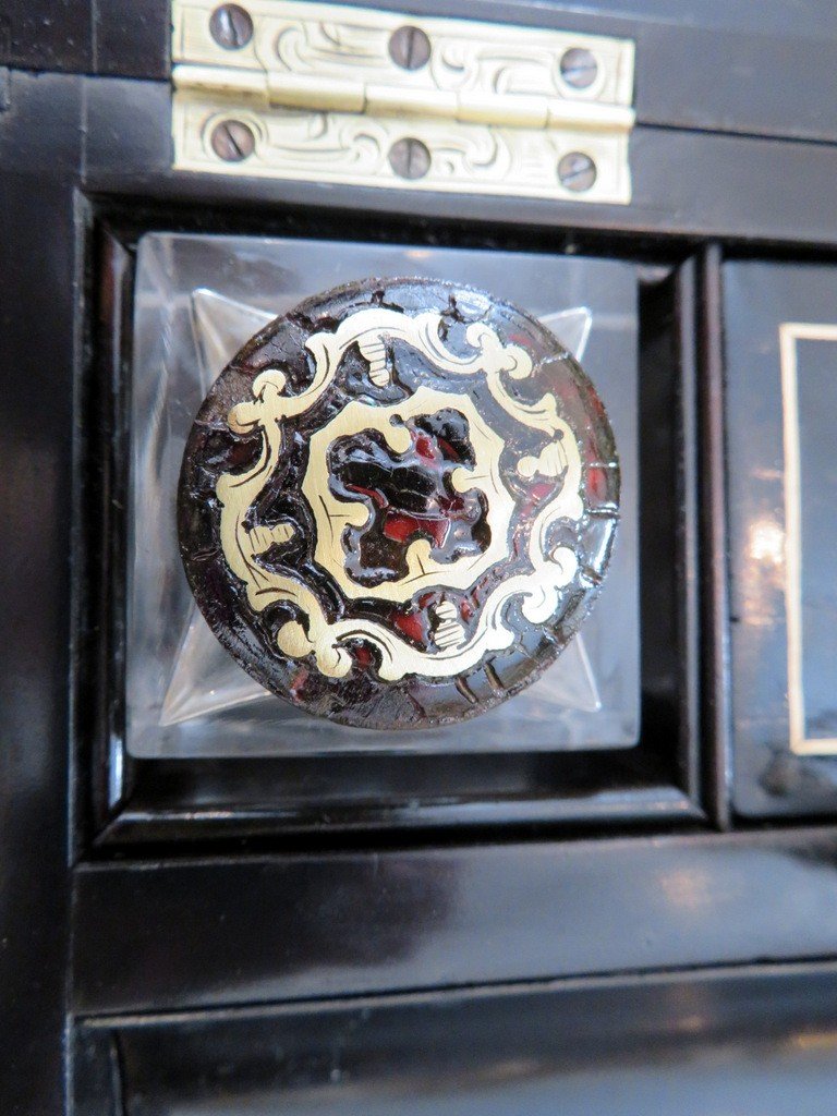Master Pencil Case In Boulle Marquetry On All  Sides, Napoleon III Period-photo-5