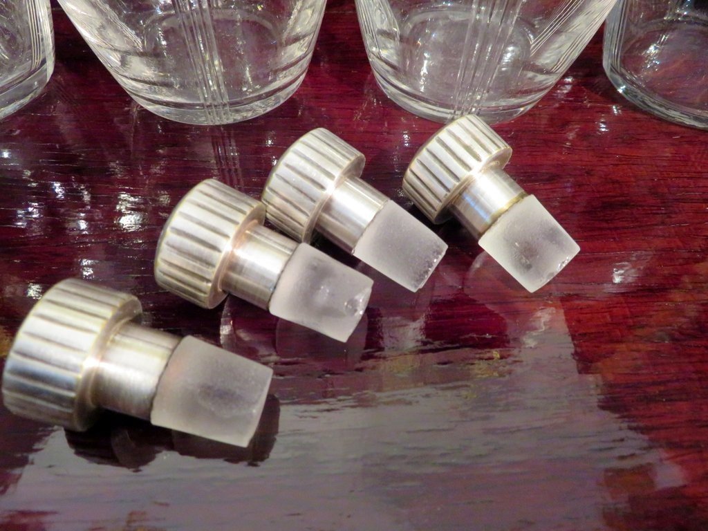 Cave à Liqueur Mouvementée Marqueterie Boulle d'époque Napoléon III-photo-4