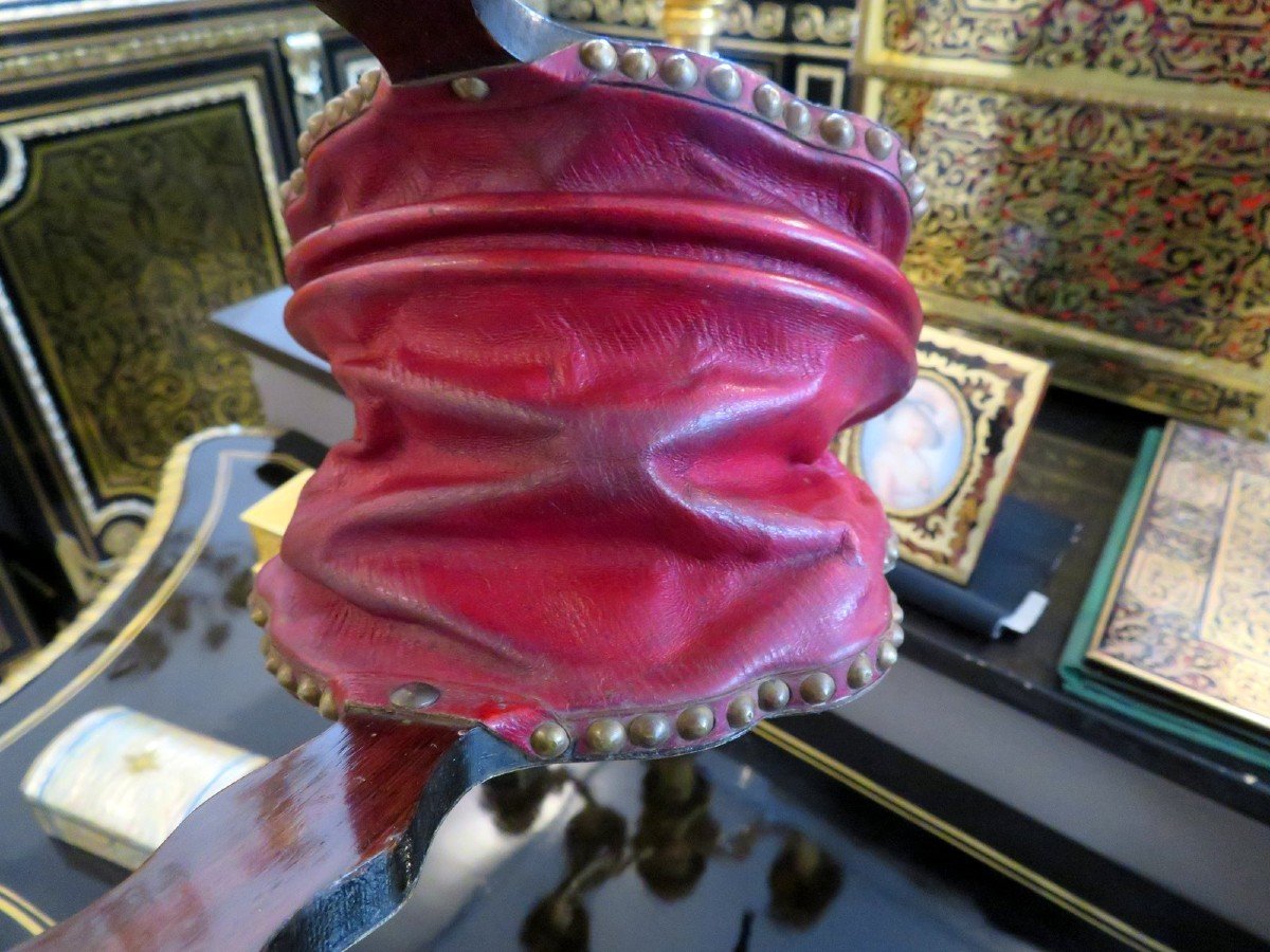 Soufflet De Cheminée En Marqueterie Boulle époque Napoléon III-photo-6