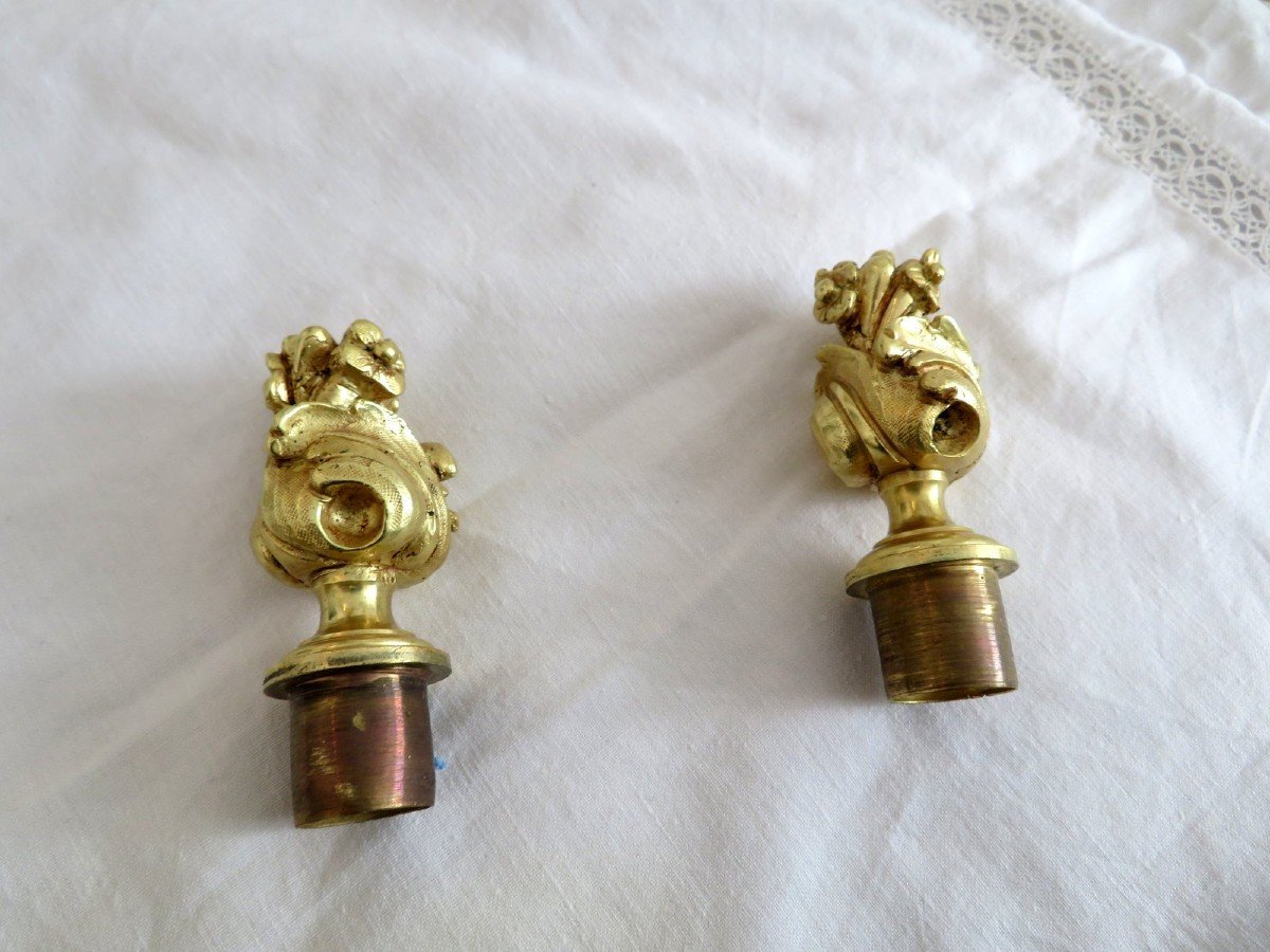 Paire De Candelabre En Marqueterie Boulle Et En Bronze époque Napoléon III 64 Cm-photo-7