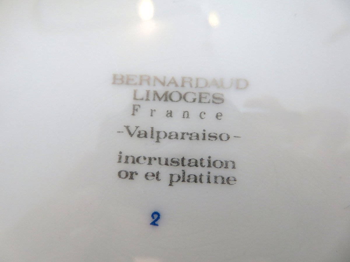 Valparaiso 6 Limoges Porcelain Dessert Plates In Perfect Condition-photo-4