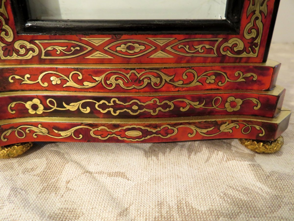 Stamped Bréguet Table Clock In Boulle Marquetry Napoleon III Period 19th-photo-4