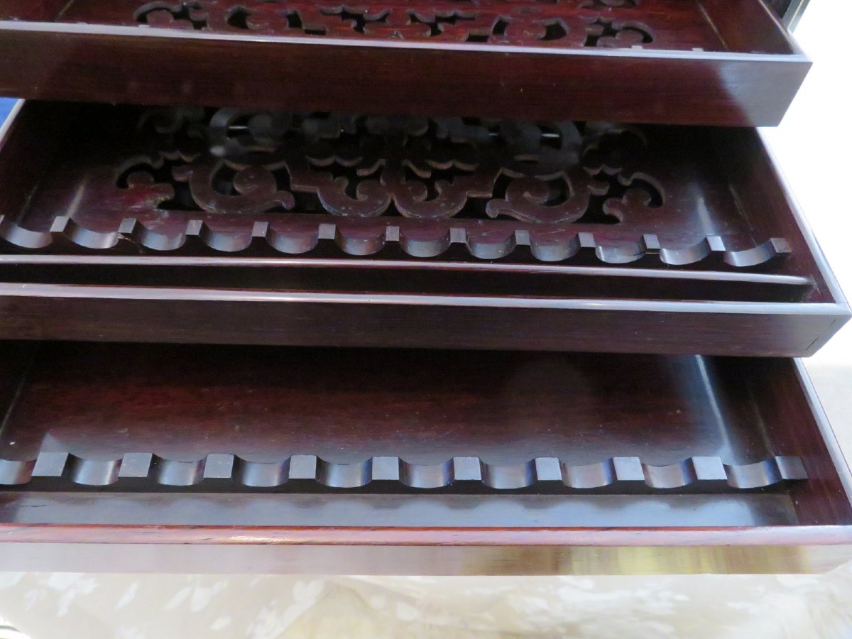 Stamped Tahan Cigar Box In Boulle Marquetry Napoleon III Period-photo-6