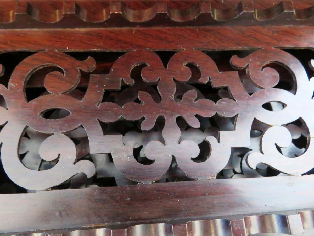 Stamped Tahan Cigar Box In Boulle Marquetry Napoleon III Period-photo-7