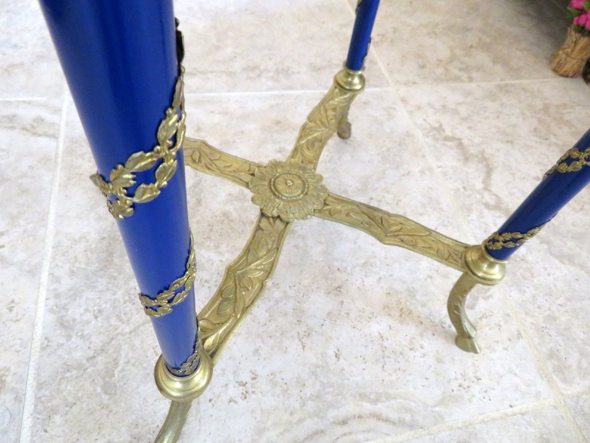 Round Side Table With Marble Top, Napoleon III Period-photo-6