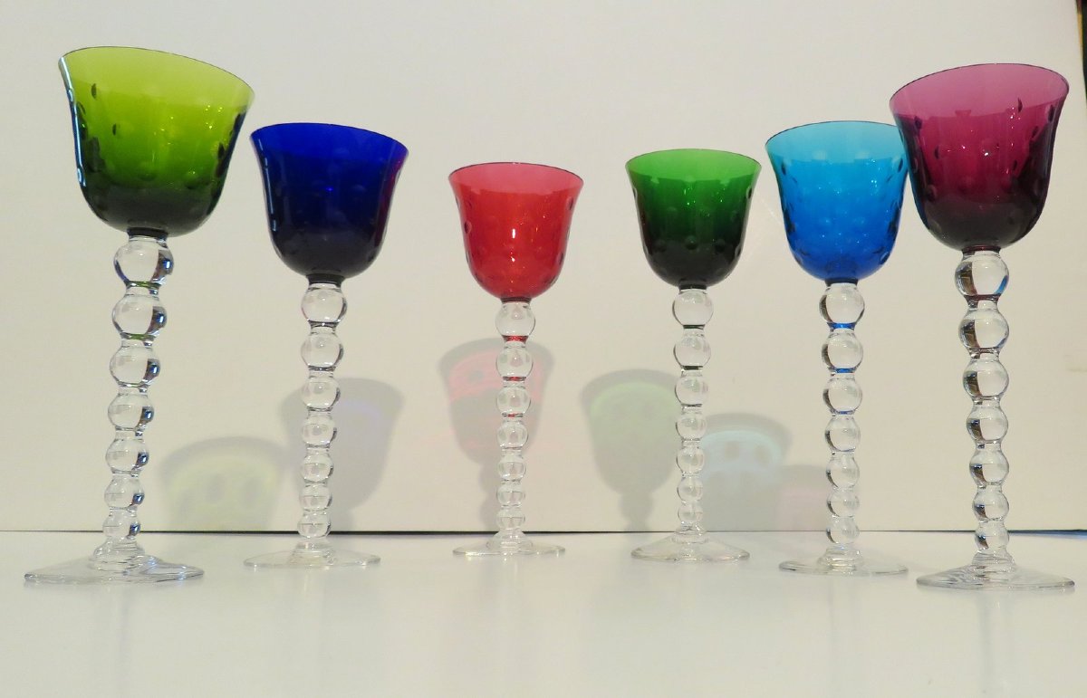 6 Roemers Saint Louis Bubbles Service 6 verre à vin du Rhin-photo-4