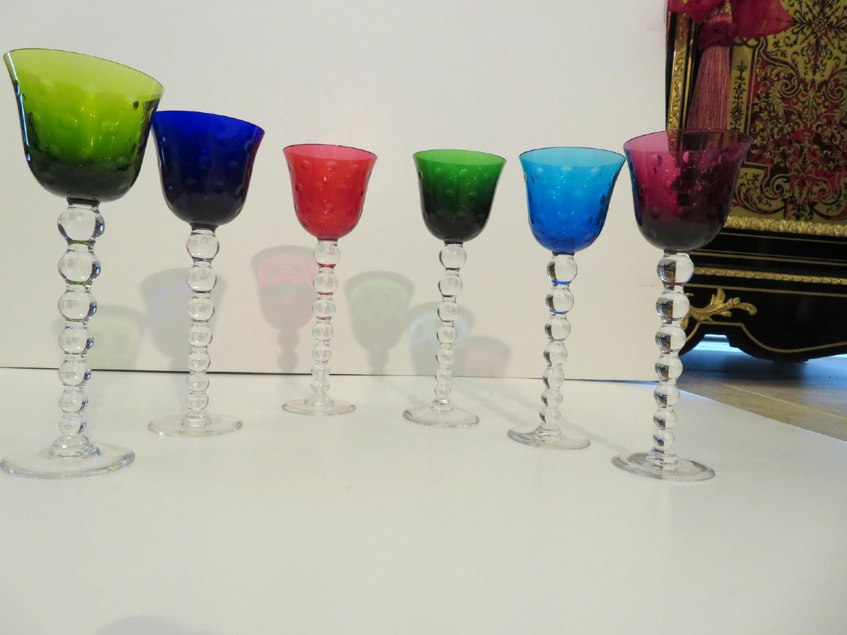 6 Roemers Saint Louis Bubbles Service 6 verre à vin du Rhin-photo-2