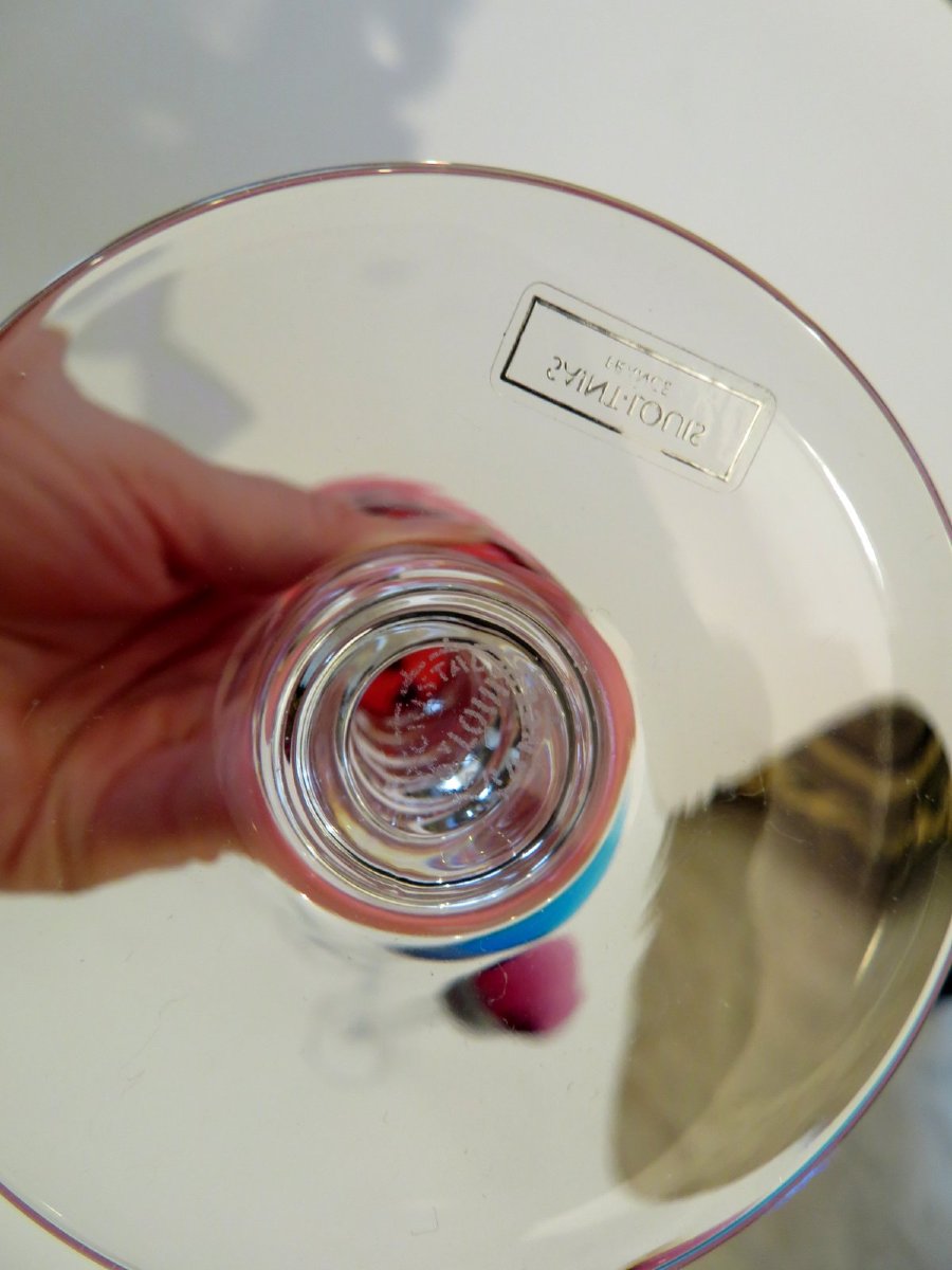 6 Roemers Saint Louis Bubbles Service 6 verre à vin du Rhin-photo-5