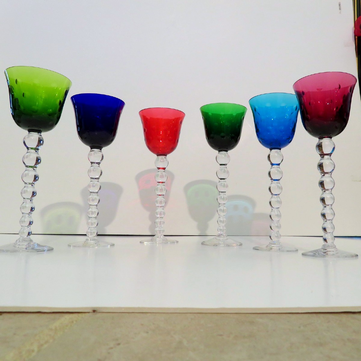 6 Roemers Saint Louis Bubbles Service 6 verre à vin du Rhin