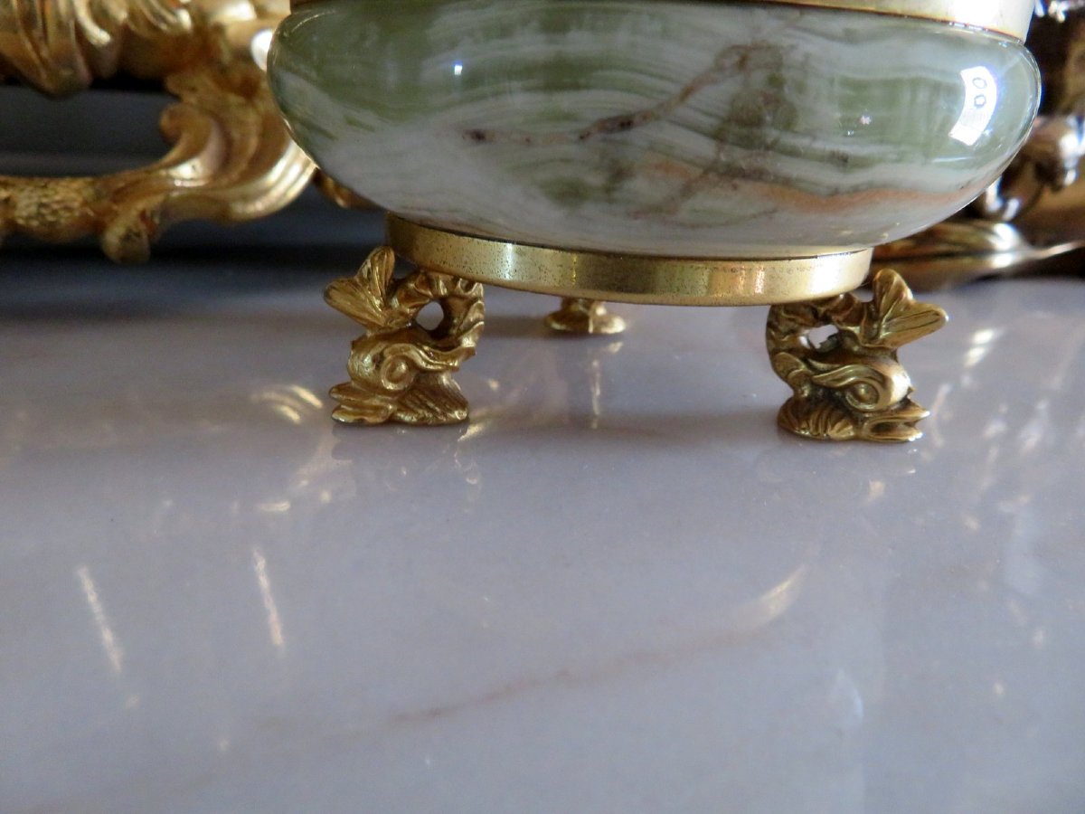 Boite en Onyx et Bronze Epoque Napoléon III-photo-3
