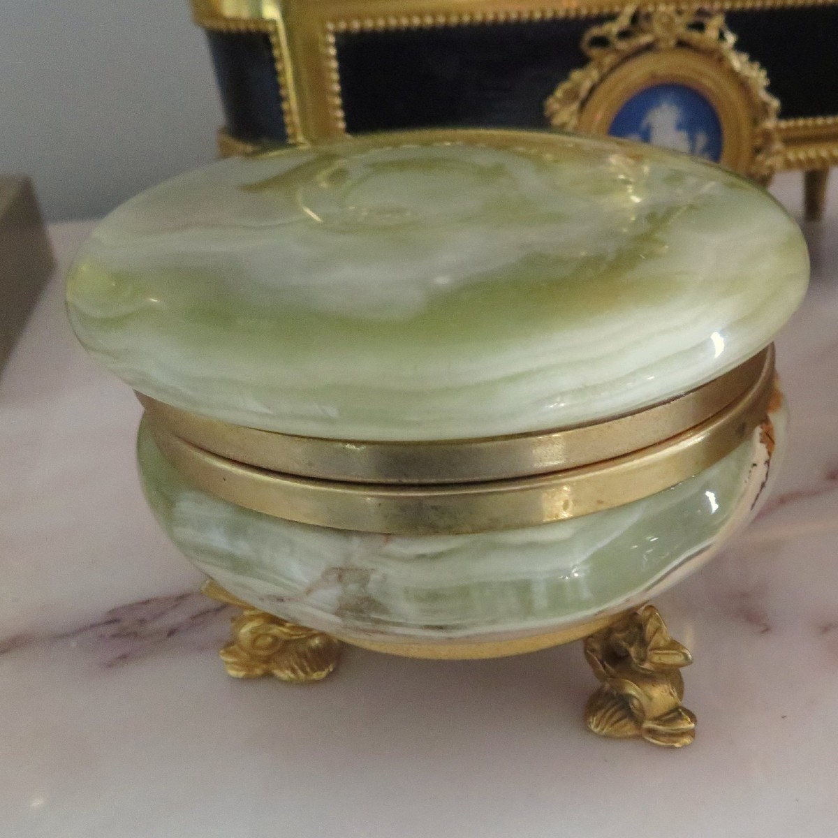 Boite en Onyx et Bronze Epoque Napoléon III