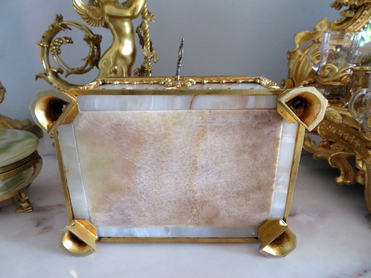 Onyx And Bronze Box, Napoleon III Period-photo-6