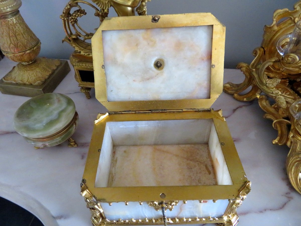 Onyx And Bronze Box, Napoleon III Period-photo-7