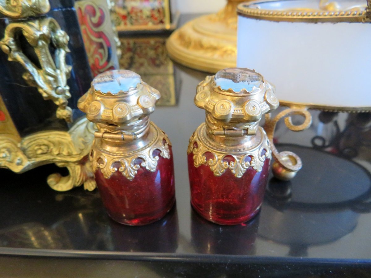 Little Fragancy Box In Opaline White Glass Napoleon III Period 19th-photo-6