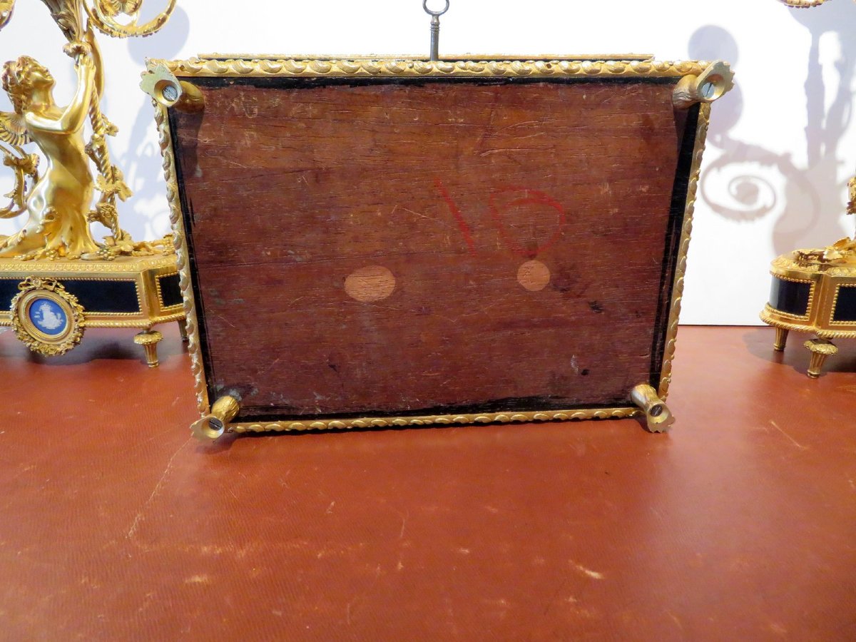 Jewelry Box Boulle Marquetry Multi Color Napoleon III Period 19th Inlay All Sides-photo-7