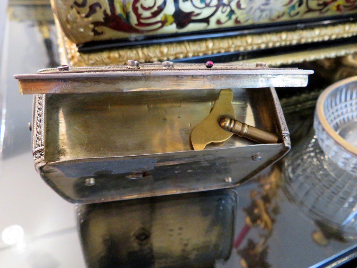 KARL GRIESBAUM Boite à musique avec automate chantant XXe-photo-3