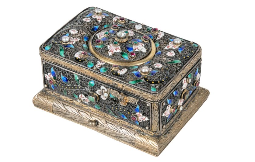 KARL GRIESBAUM Boite à musique avec automate chantant XXe-photo-1