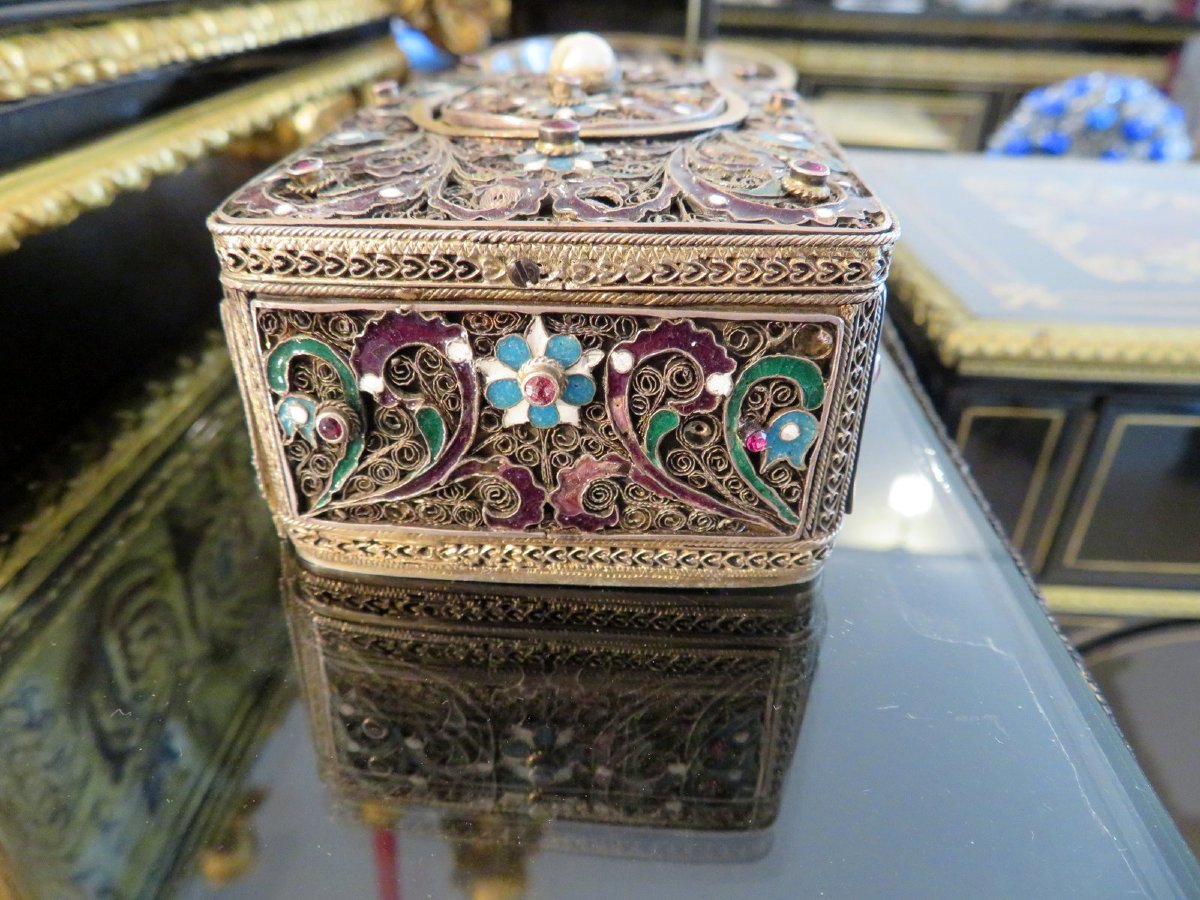 KARL GRIESBAUM Boite à musique avec automate chantant XXe-photo-2