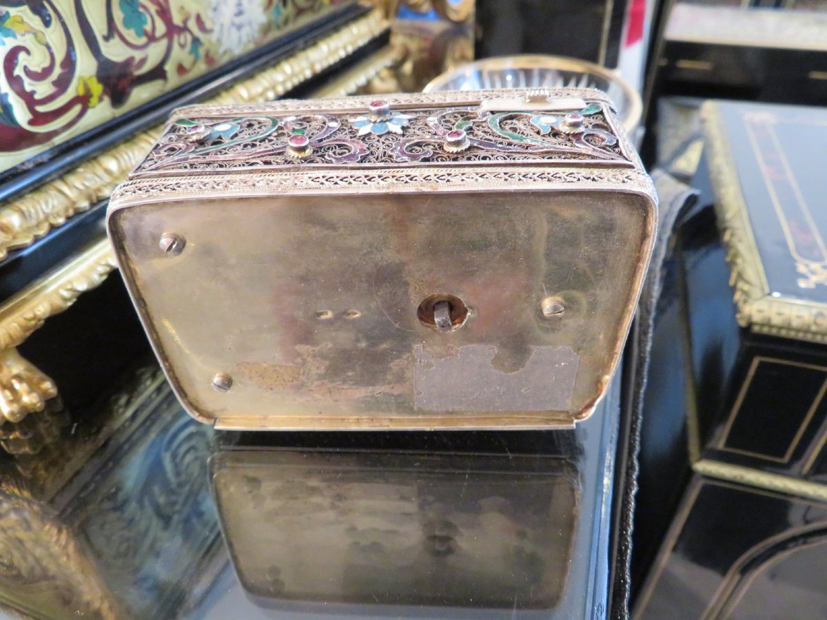 KARL GRIESBAUM Boite à musique avec automate chantant XXe-photo-5