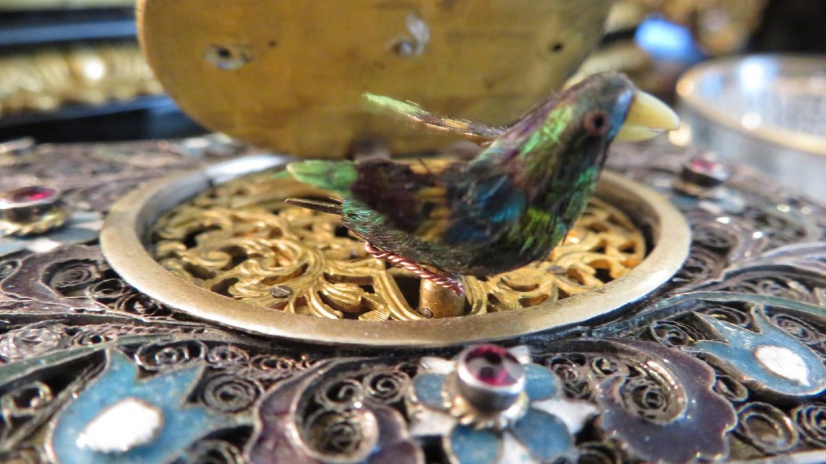 KARL GRIESBAUM Boite à musique avec automate chantant XXe-photo-8