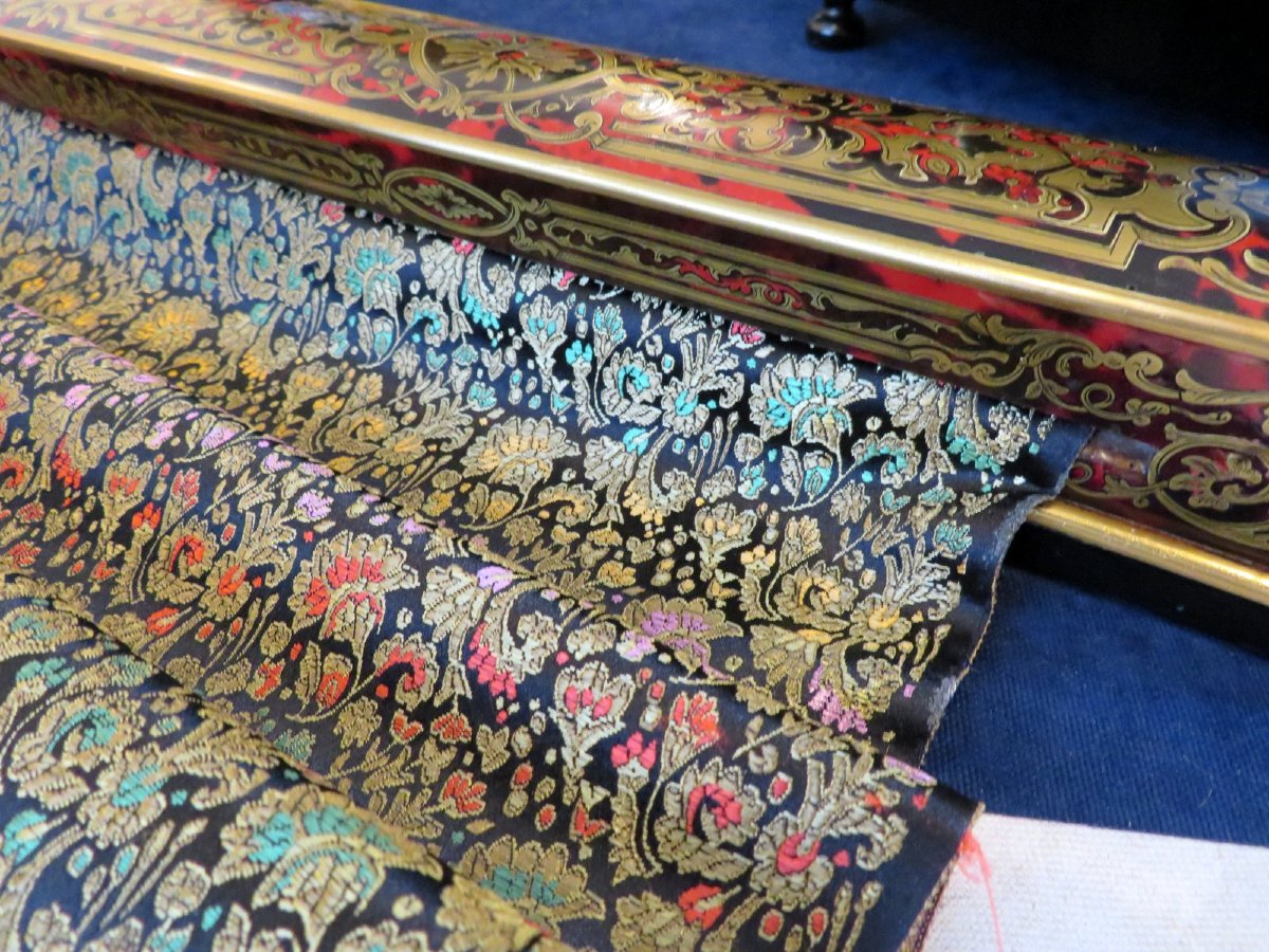 Pare Fumée en marqueterie Boulle toutes faces  époque Napoléon III-photo-4