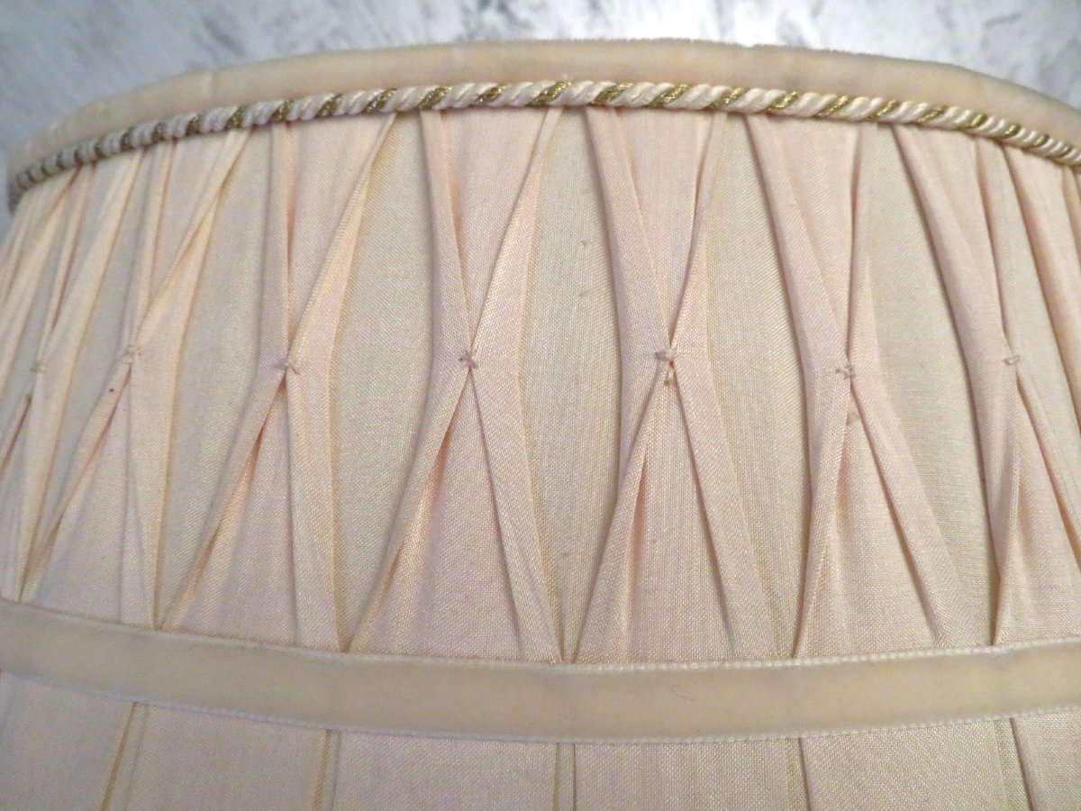 Paire de Lampe Candelabre  85 cm en marqueterie Boulle et en Bronze époque Napoléon III-photo-7