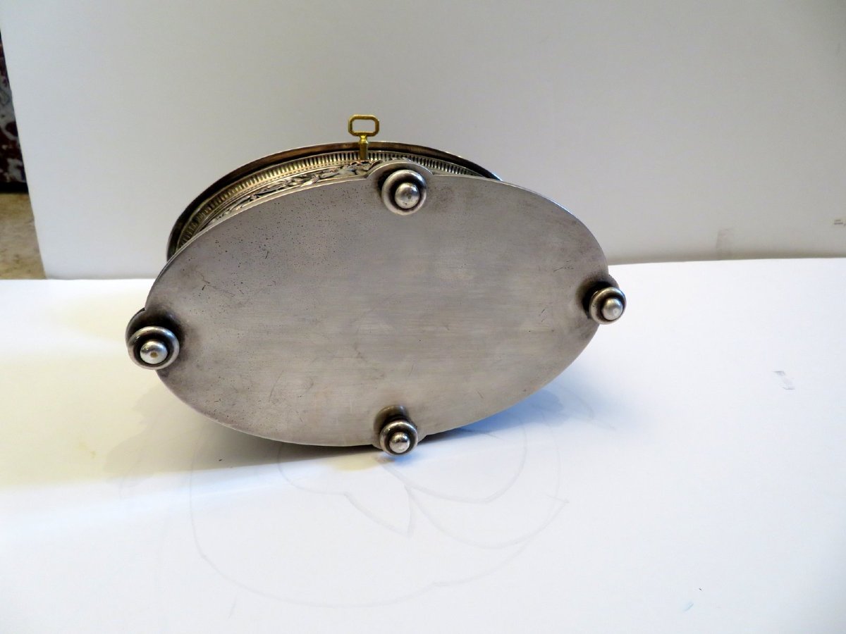  Jewelry Box In A Manner Of Oudry Bronze Sylver Boulle 19th Century-photo-7