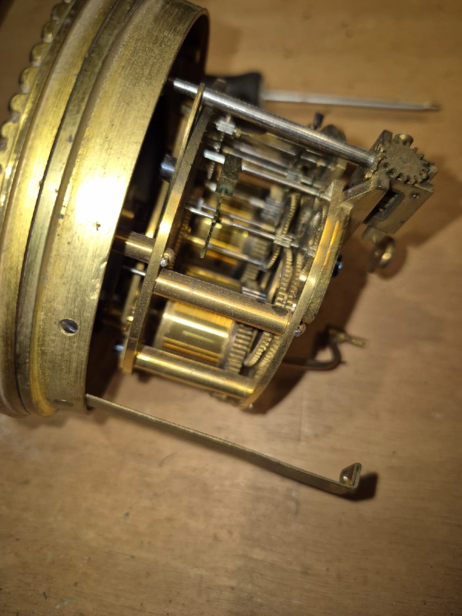 Cartel sur socle  45cm avec ses cassolettes en marqueterie Boulle d’époque Napoléon III-photo-6