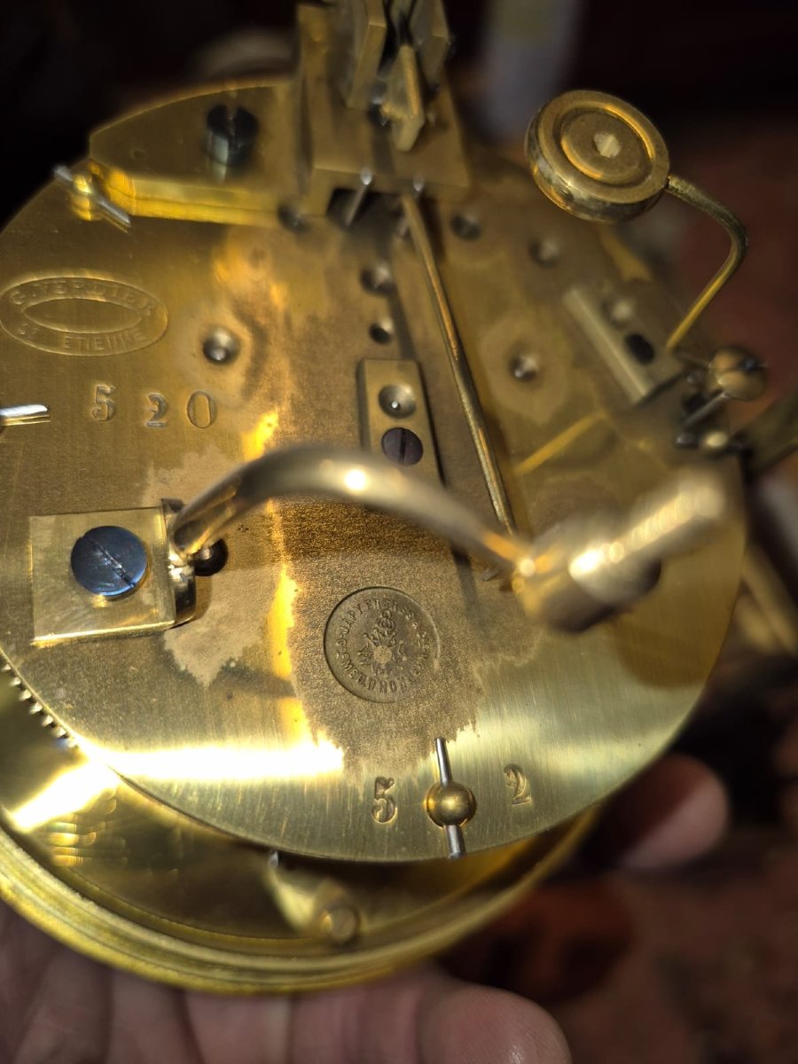 Cartel sur socle  45cm avec ses cassolettes en marqueterie Boulle d’époque Napoléon III-photo-8