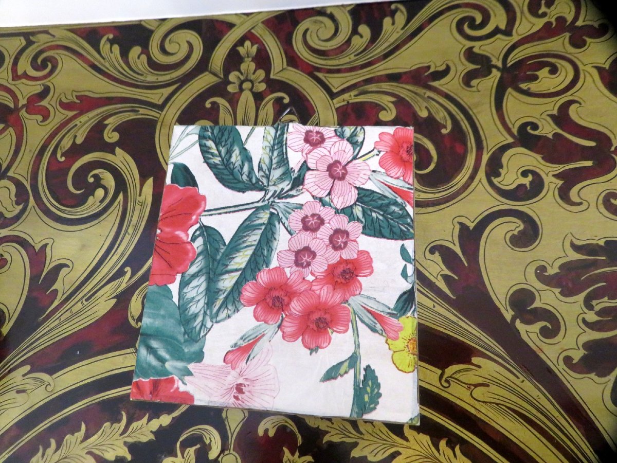  Miniature avec Cadre en marqueterie Boulle d’époque Napoléon III-photo-4