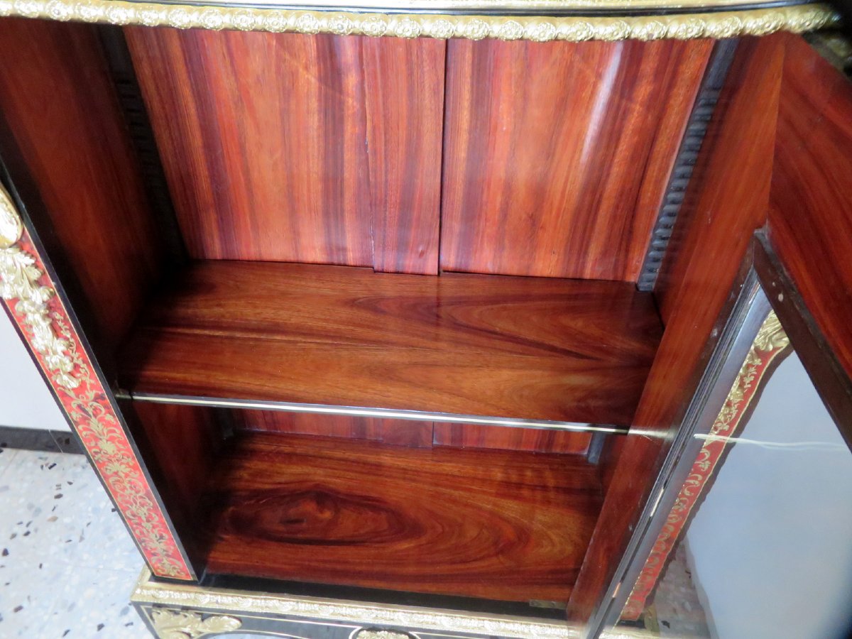 Argentier Louis XIV en marqueterie Boulle époque Napoléon III 19eme-photo-2