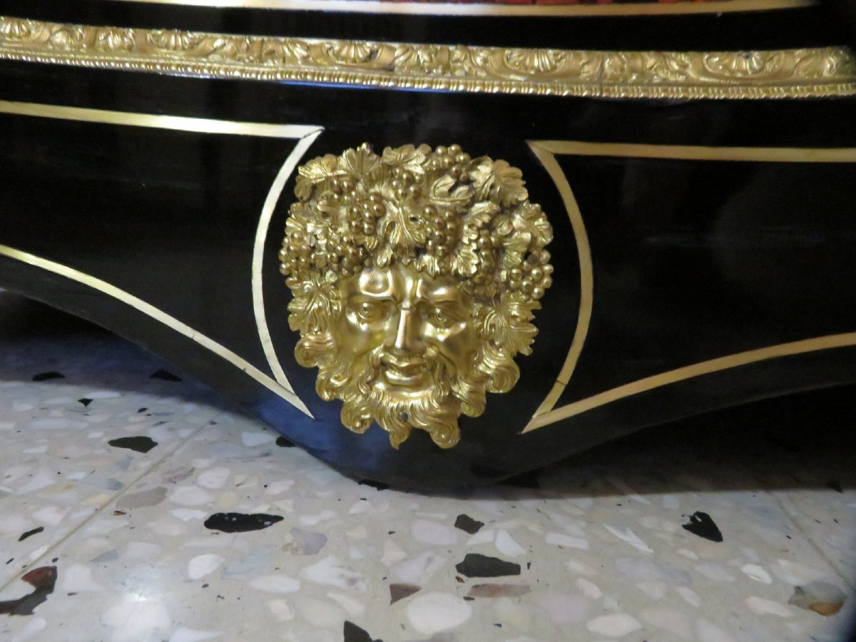 Argentier Louis XIV en marqueterie Boulle époque Napoléon III 19eme-photo-3