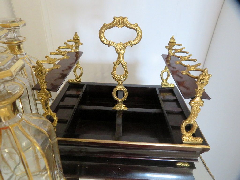  Box Boulle Marquetry Napoleon III Period 19th Tantalus Box Boulle Marquetry Napoleon III Perio-photo-4