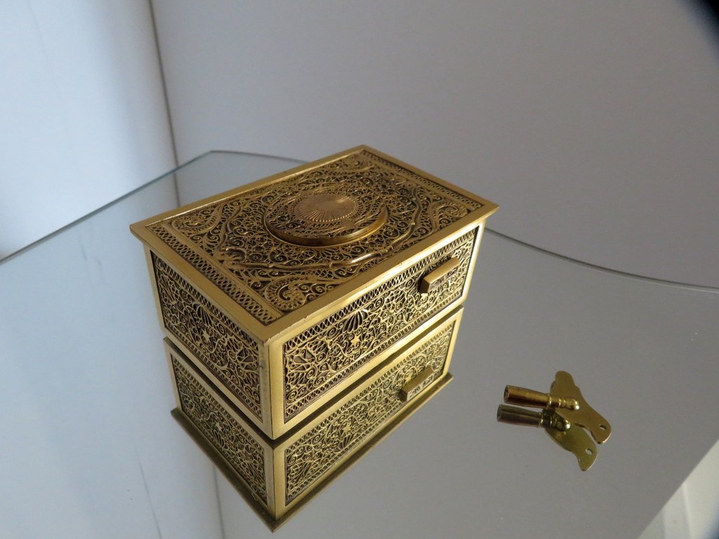  Karl Griesbaum Automaton Singing Bird Music Box XXth-photo-3