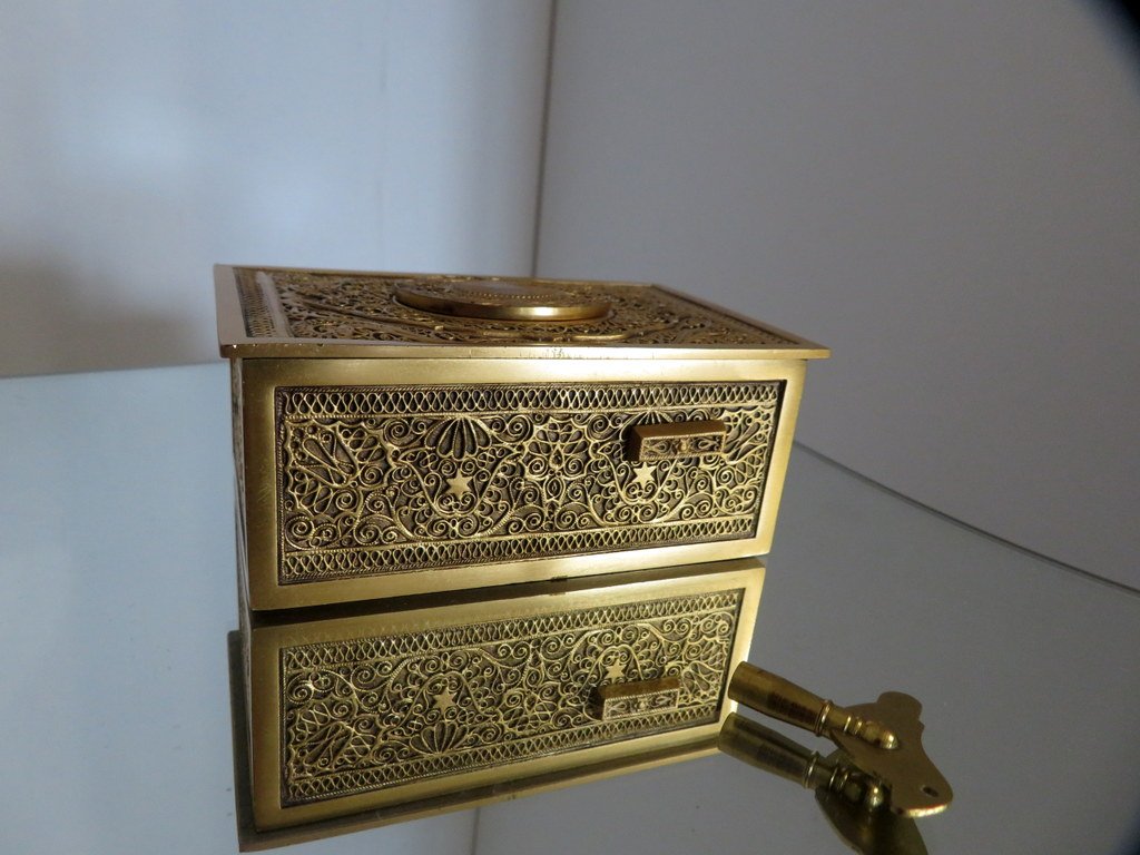  Karl Griesbaum Automaton Singing Bird Music Box XXth-photo-4