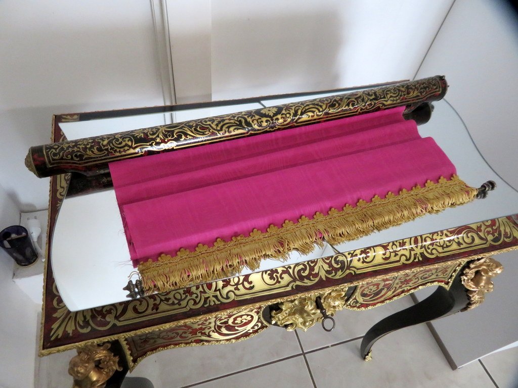 Pare Fumée en marqueterie Boulle époque Napoléon III-photo-2