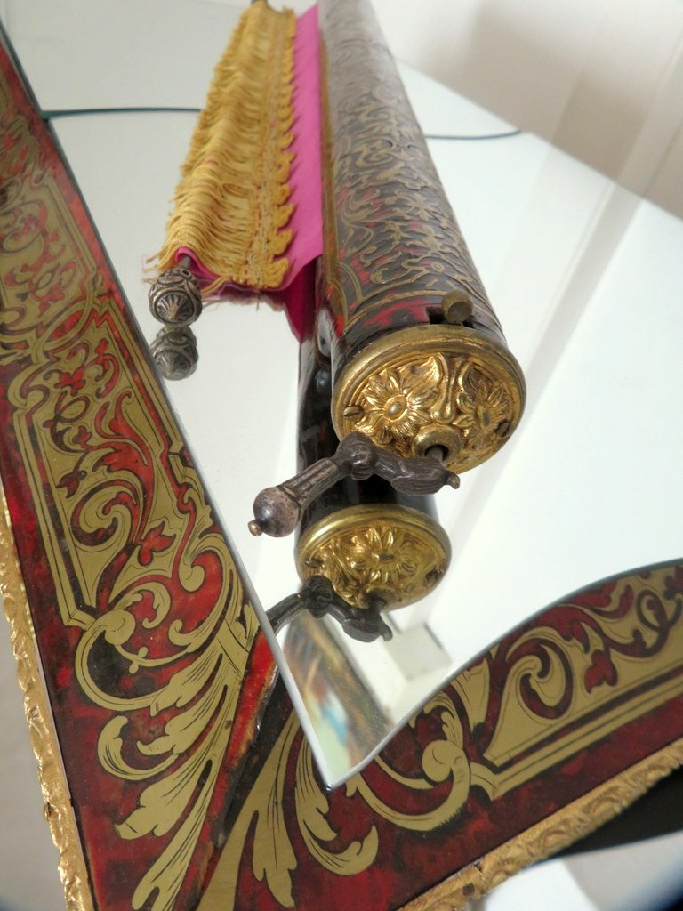 Pare Fumée en marqueterie Boulle époque Napoléon III-photo-2